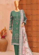 HZ Textiles Premium Embroidered Lawn 3 Piece Unstitched Suit HZ26PC D-PEL-1065