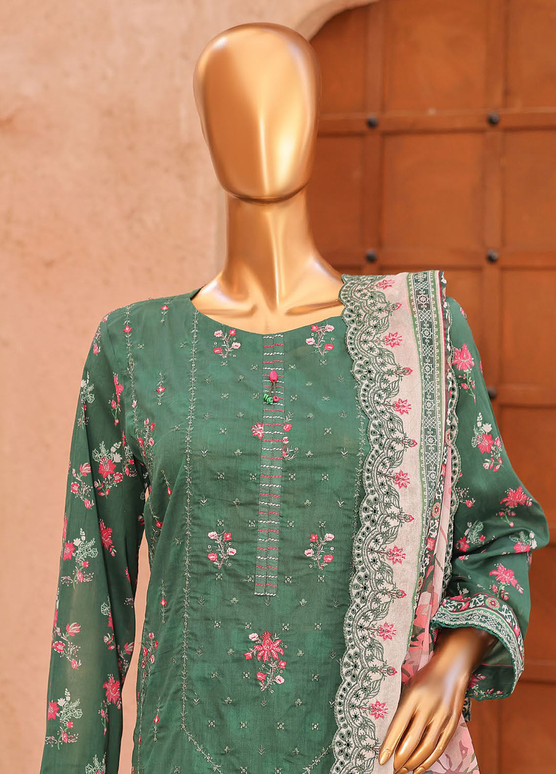 HZ Textiles Premium Embroidered Lawn 3 Piece Unstitched Suit HZ26PC D-PEL-1065 HZ Textiles Premium Embroidered Lawn 3 Piece Unstitched Suit HZ26PC D-PEL-1065