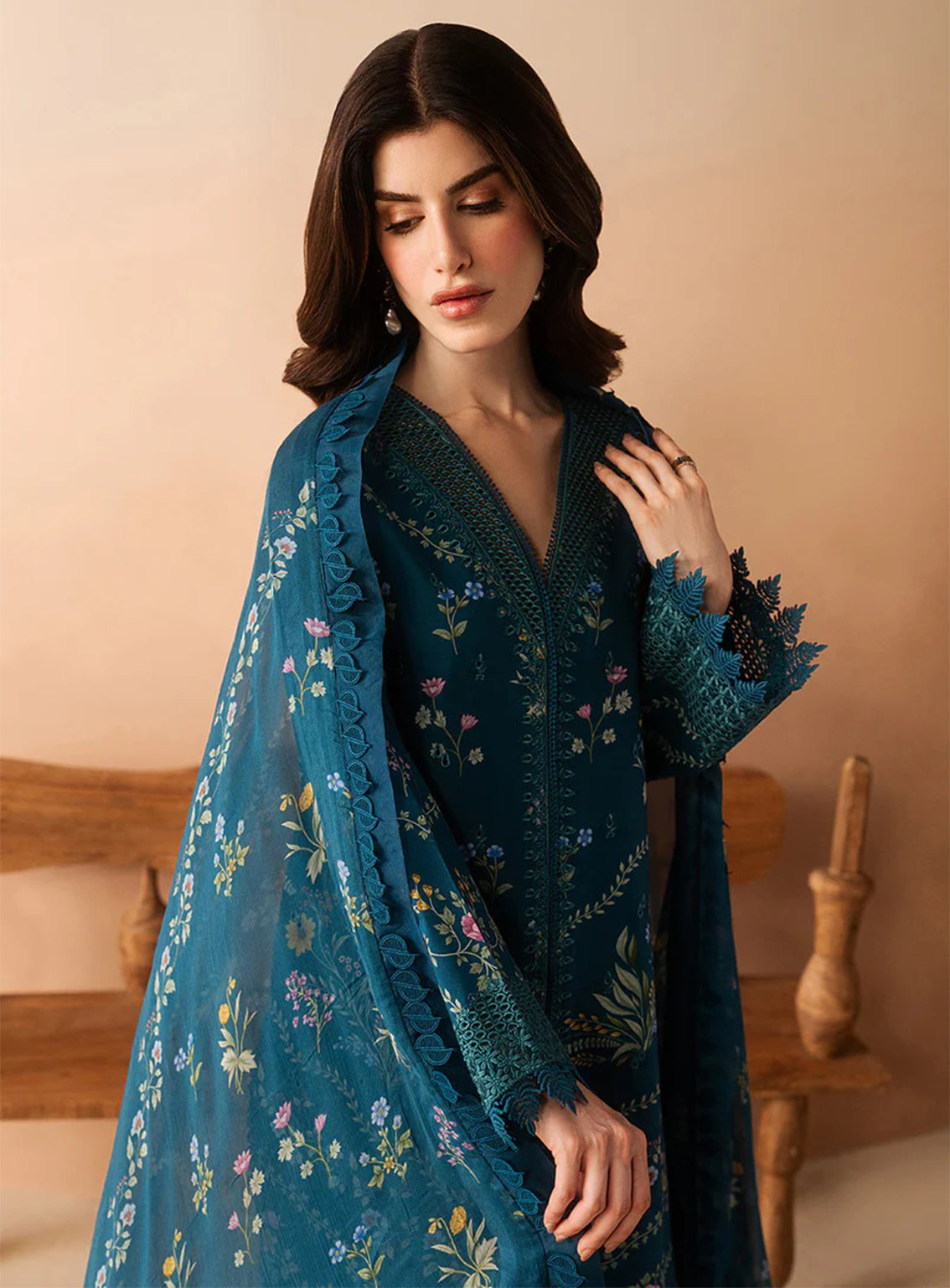 Haze A Prints By Afrozeh Embroidered Lawn 3 Piece Unstitched Suit AF26HAPSE D-FWU-105 LUEM TEAL Haze A Prints By Afrozeh Embroidered Lawn 3 Piece Unstitched Suit AF26HAPSE D-FWU-105 LUEM TEAL