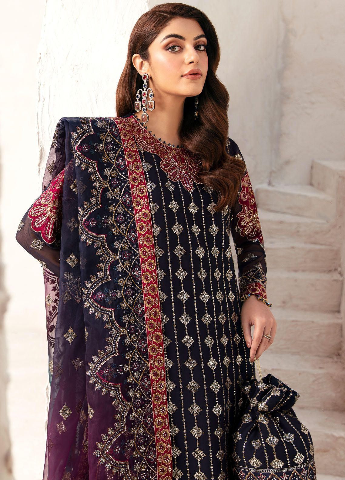 Heer By Alizeh Fashion Embroidered Chiffon Suits Unstitched 3 Piece - ALZ24HF 03 NAGAR Heer By Alizeh Fashion Embroidered Chiffon Suits Unstitched 3 Piece - ALZ24HF 03 NAGAR