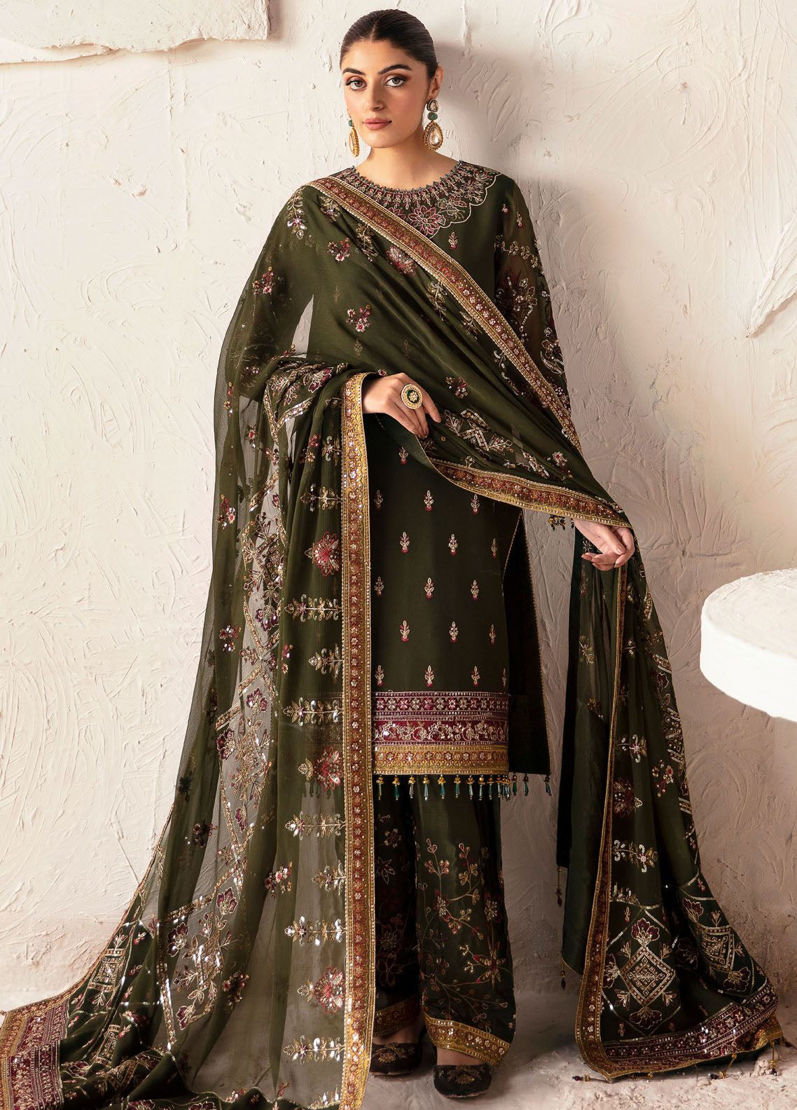 Heer By Alizeh Fashion Embroidered Chiffon Suits Unstitched 3 Piece - ALZ24HF 05 KANZA Heer By Alizeh Fashion Embroidered Chiffon Suits Unstitched 3 Piece - ALZ24HF 05 KANZA