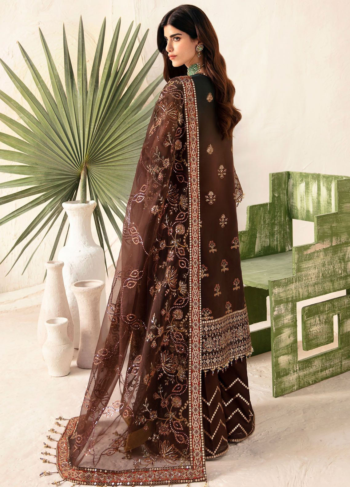 Heer By Alizeh Fashion Embroidered Organza Suits Unstitched 3 Piece - ALZ24HF 01 HAZEL Heer By Alizeh Fashion Embroidered Organza Suits Unstitched 3 Piece - ALZ24HF 01 HAZEL