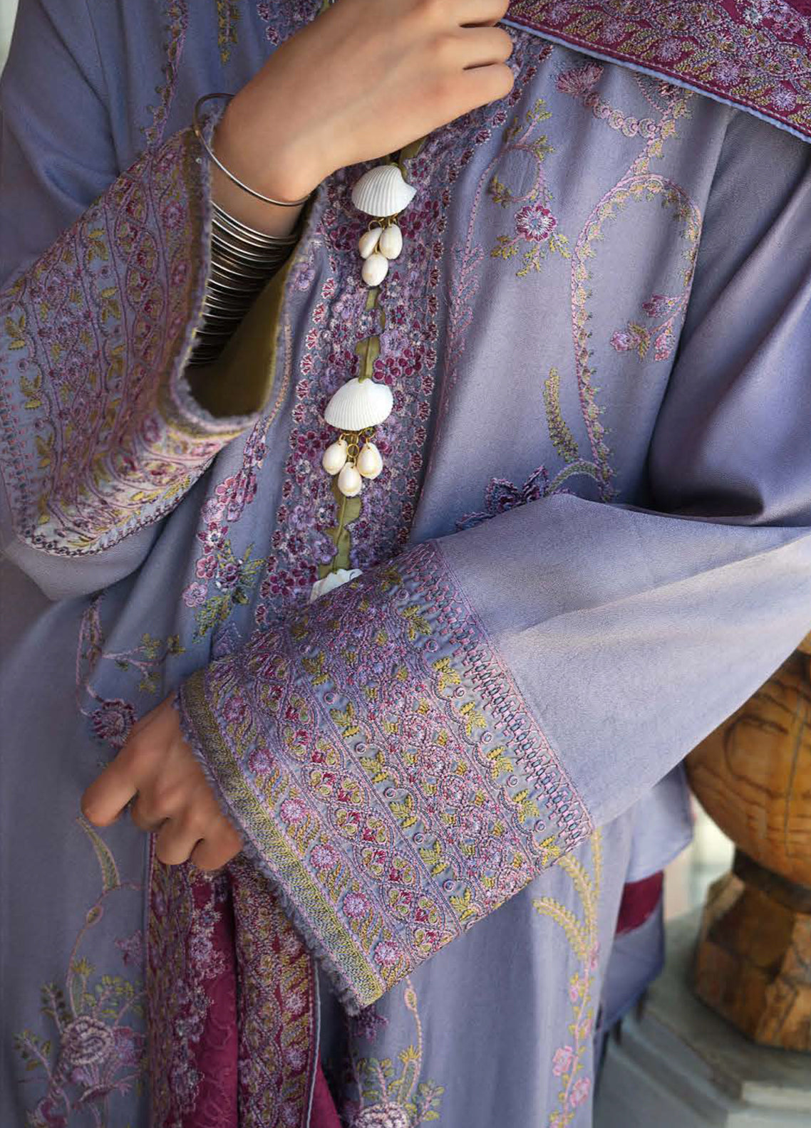 Hemline Bukhara By Mushq Embroidered Crepe 3 Piece Unstitched Suit MQ26BWE D-106 OLD CITY BLOOM Hemline Bukhara By Mushq Embroidered Crepe 3 Piece Unstitched Suit MQ26BWE D-106 OLD CITY BLOOM