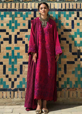 Hemline Bukhara By Mushq Embroidered Herringbone 3 Piece Unstitched Suit MQ26BWE D-103 DUSK WHISPER