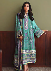Hemline Nirvana By Mushq Embroidered Raw Silk 3 Piece Unstitched Suit MQ26HNUL D-2601 MAIN CHARACTER
