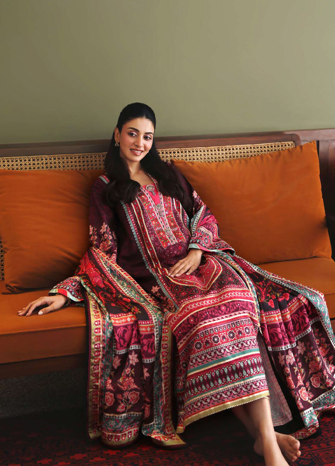Hemline Nirvana By Mushq Embroidered Raw Silk 3 Piece Unstitched Suit MQ26HNUL D-2605 DAY DREAMER Hemline Nirvana By Mushq Embroidered Raw Silk 3 Piece Unstitched Suit MQ26HNUL D-2605 DAY DREAMER