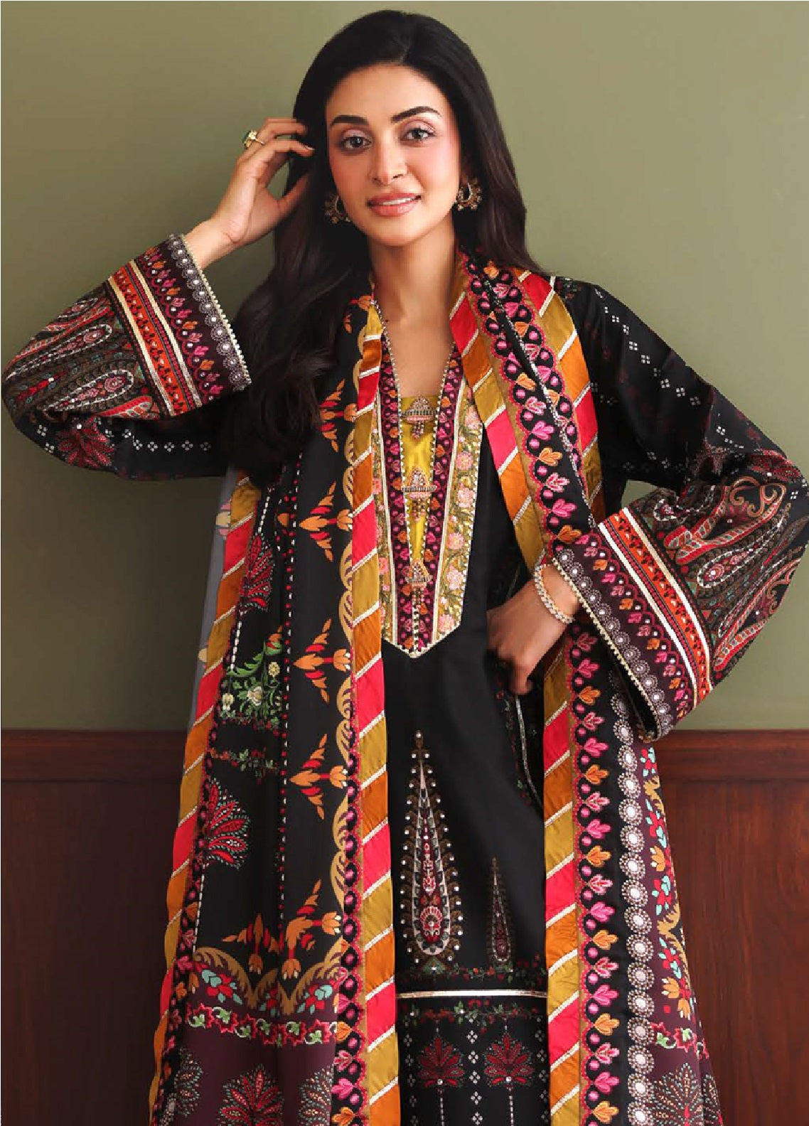 Hemline Nirvana By Mushq Embroidered Raw Silk 3 Piece Unstitched Suit MQ26HNUL D-2608 STAR OFF DUTY Hemline Nirvana By Mushq Embroidered Raw Silk 3 Piece Unstitched Suit MQ26HNUL D-2608 STAR OFF DUTY