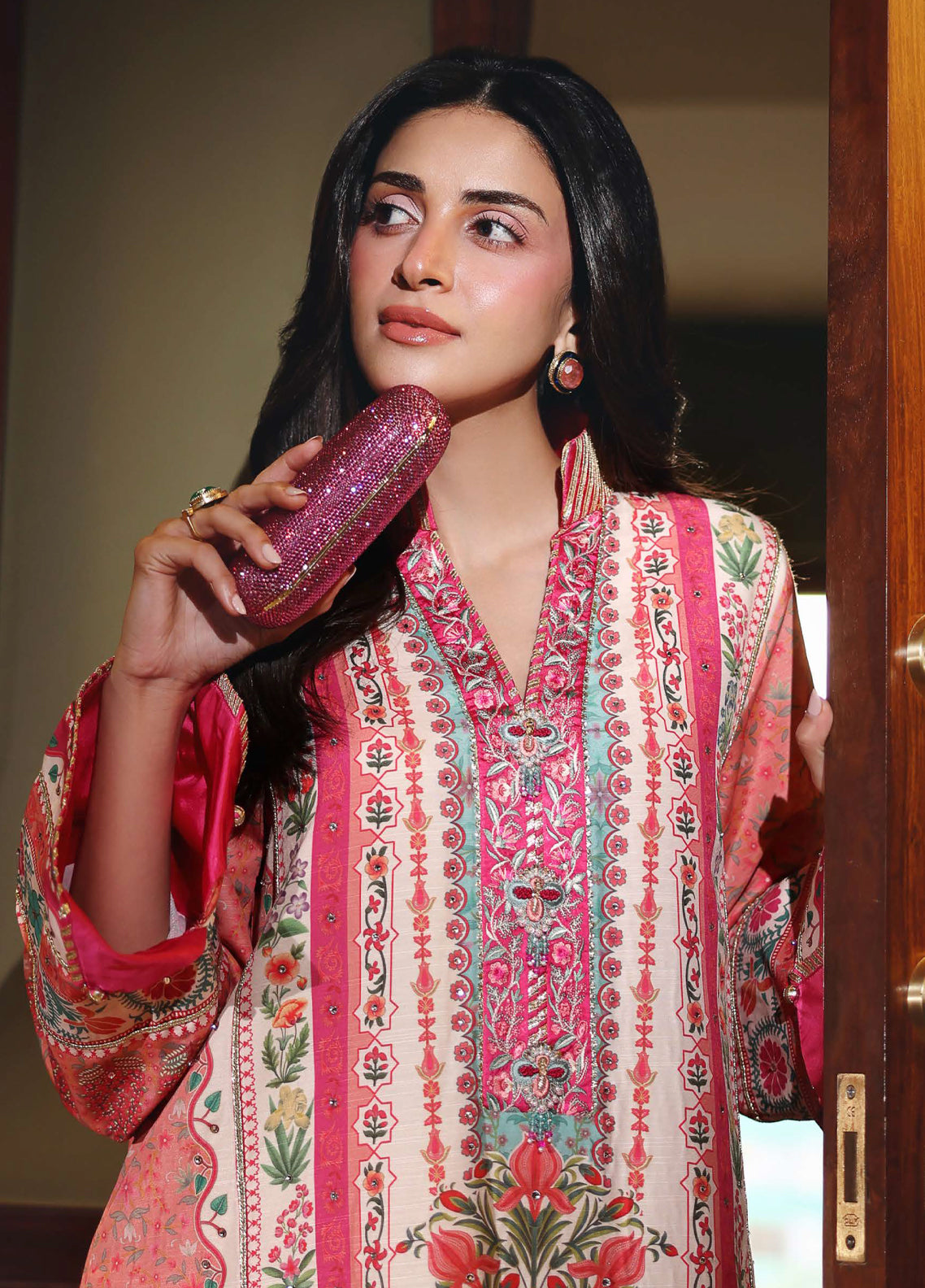 Hemline Nirvana By Mushq Embroidered Raw Silk 3 Piece Unstitched Suit MQ26HNUL D-2609 BORN READY Hemline Nirvana By Mushq Embroidered Raw Silk 3 Piece Unstitched Suit MQ26HNUL D-2609 BORN READY