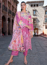 Hemline Odyssey By Mushq Embroidered Lawn 3 Piece Unstitched Suit MQ26HOL D-05 MEREDITH