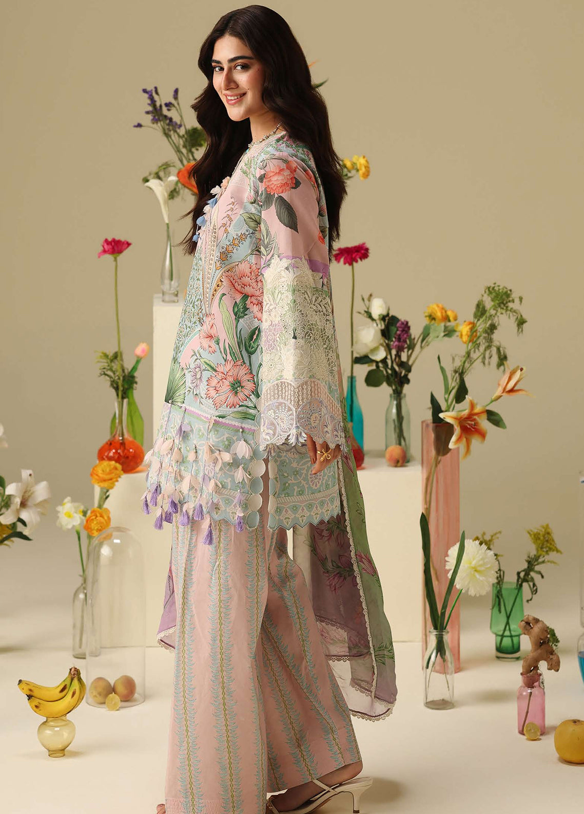 Hemline Soleil By Mushq Embroidered Lawn 3 Piece Unstitched Suit MQ26HSP D-303 MOONLIT DOLCE Hemline Soleil By Mushq Embroidered Lawn 3 Piece Unstitched Suit MQ26HSP D-303 MOONLIT DOLCE