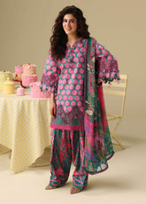 Hemline Soleil By Mushq Embroidered Lawn 3 Piece Unstitched Suit MQ26HSP D-304 PETAL SONATA