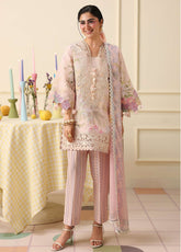 Hemline Soleil By Mushq Embroidered Lawn 3 Piece Unstitched Suit MQ26HSP D-311 BERRY CREME