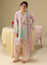 Hemline Soleil By Mushq Embroidered Lawn 3 Piece Unstitched Suit MQ26HSP D-312 HONEY PETAL