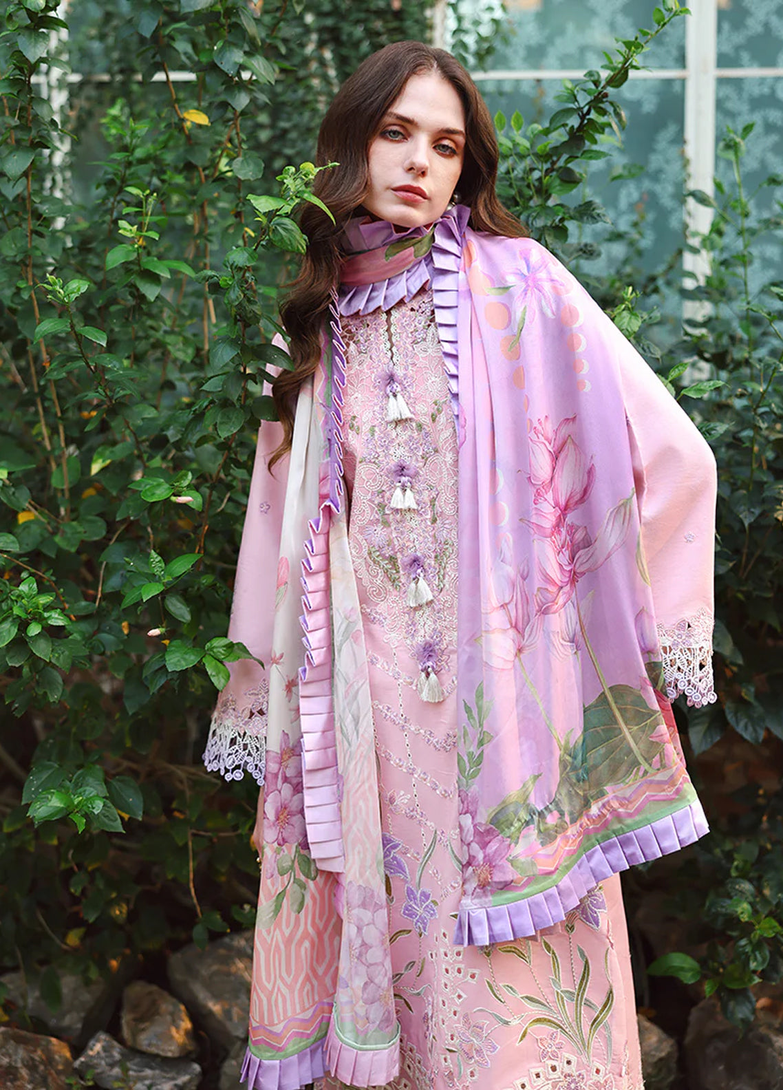 Hemline The Secret Garden By Mushq Embroidered Lawn 3 Piece Unstitched Suit MQ26HLTSGV2 D-02 MOONPETAL Hemline The Secret Garden By Mushq Embroidered Lawn 3 Piece Unstitched Suit MQ26HLTSGV2 D-02 MOONPETAL