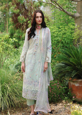 Hemline The Secret Garden By Mushq Embroidered Lawn 3 Piece Unstitched Suit MQ26HLTSGV3 D-03 GARDEN ROYALE