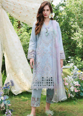 Hemline The Secret Garden By Mushq Embroidered Lawn 3 Piece Unstitched Suit MQ26HLTSGV3 D-05 ETHEREAL EDEN