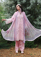 Hemline The Secret Garden By Mushq Embroidered Lawn 3 Piece Unstitched Suit MQ26HLTSGV3 D-10 ROSEWOOD SECRET