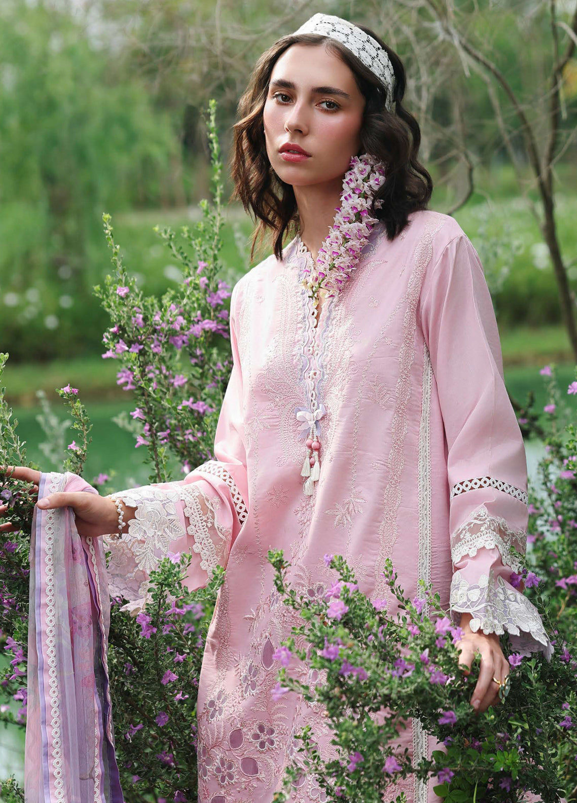 Hemline The Secret Garden By Mushq Embroidered Lawn 3 Piece Unstitched Suit MQ26HLTSGV3 D-10 ROSEWOOD SECRET Hemline The Secret Garden By Mushq Embroidered Lawn 3 Piece Unstitched Suit MQ26HLTSGV3 D-10 ROSEWOOD SECRET