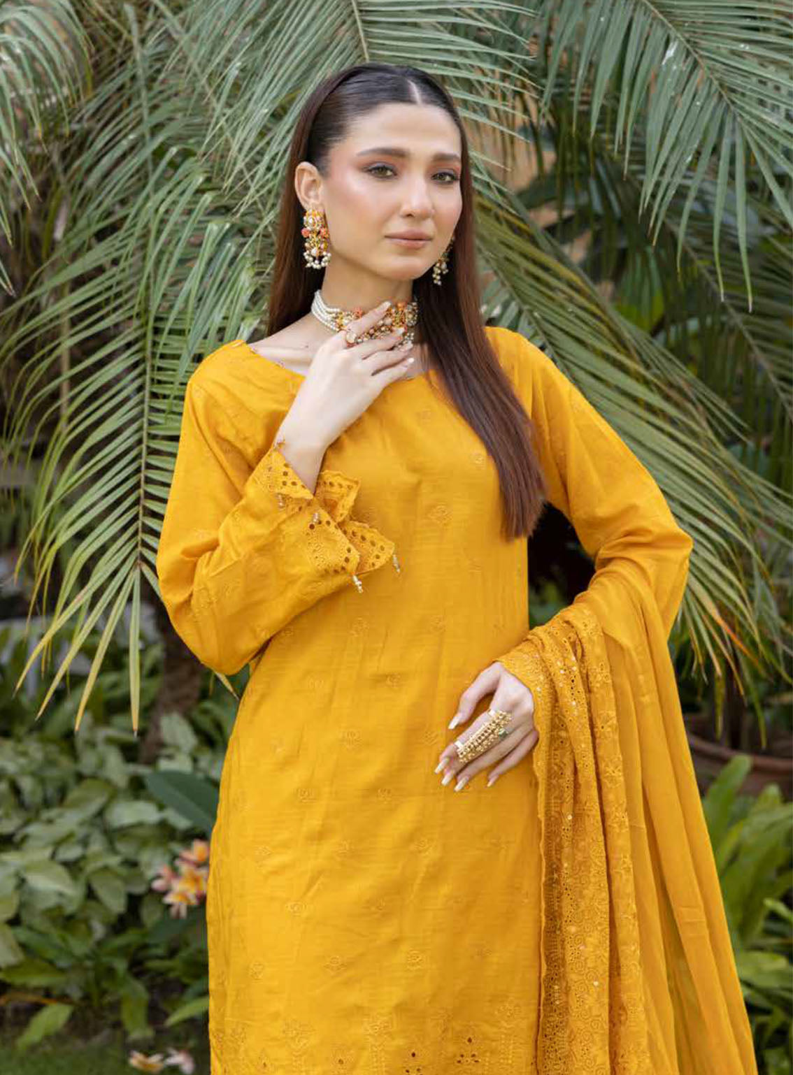 Heritage By Schick Embroidered Lawn Suits Unstitched 3 Piece - SDH24HRL 02 Heritage By Schick Embroidered Lawn Suits Unstitched 3 Piece - SDH24HRL 02