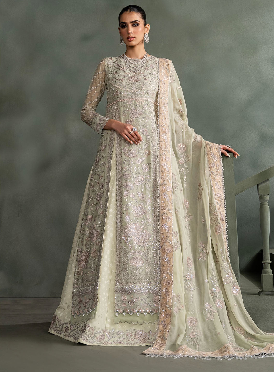 Heritage By Zarif Embroidered Chiffon Suits Unstitched 3 Piece - ZF24HF ZHF-05 INARA Heritage By Zarif Embroidered Chiffon Suits Unstitched 3 Piece - ZF24HF ZHF-05 INARA