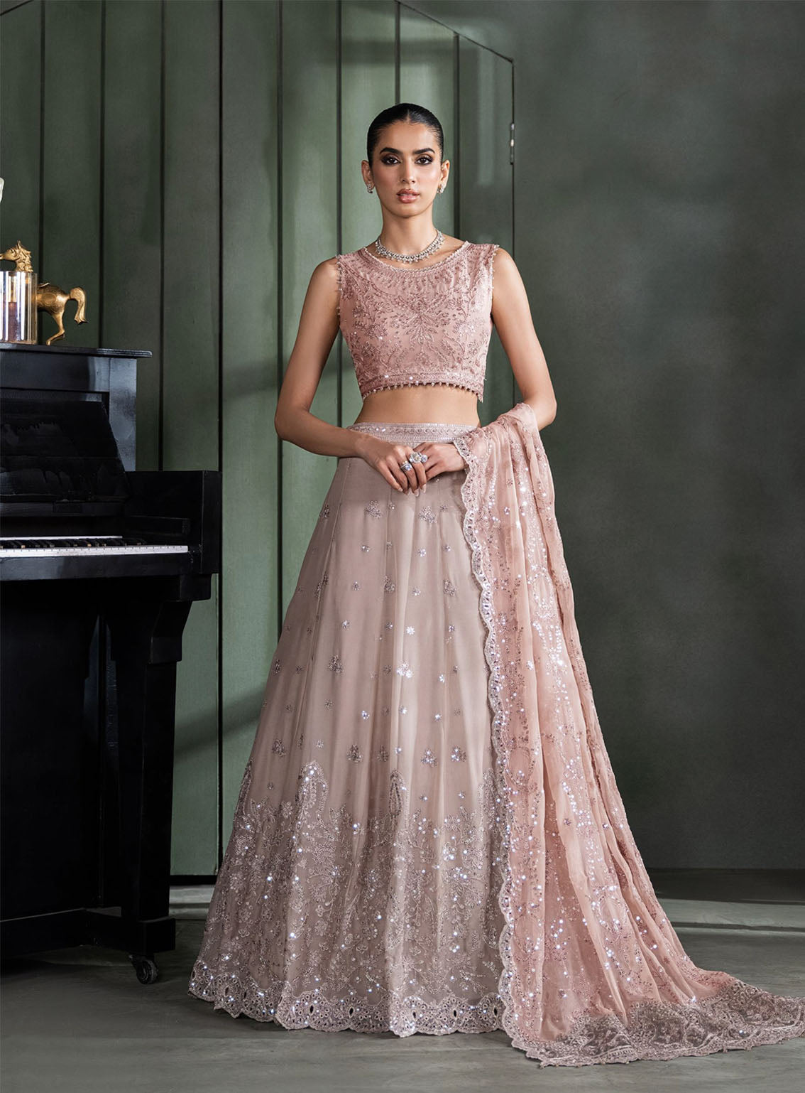 Heritage By Zarif Embroidered Chiffon Suits Unstitched 3 Piece - ZF24HF ZHF-07 ELMIRA Heritage By Zarif Embroidered Chiffon Suits Unstitched 3 Piece - ZF24HF ZHF-07 ELMIRA