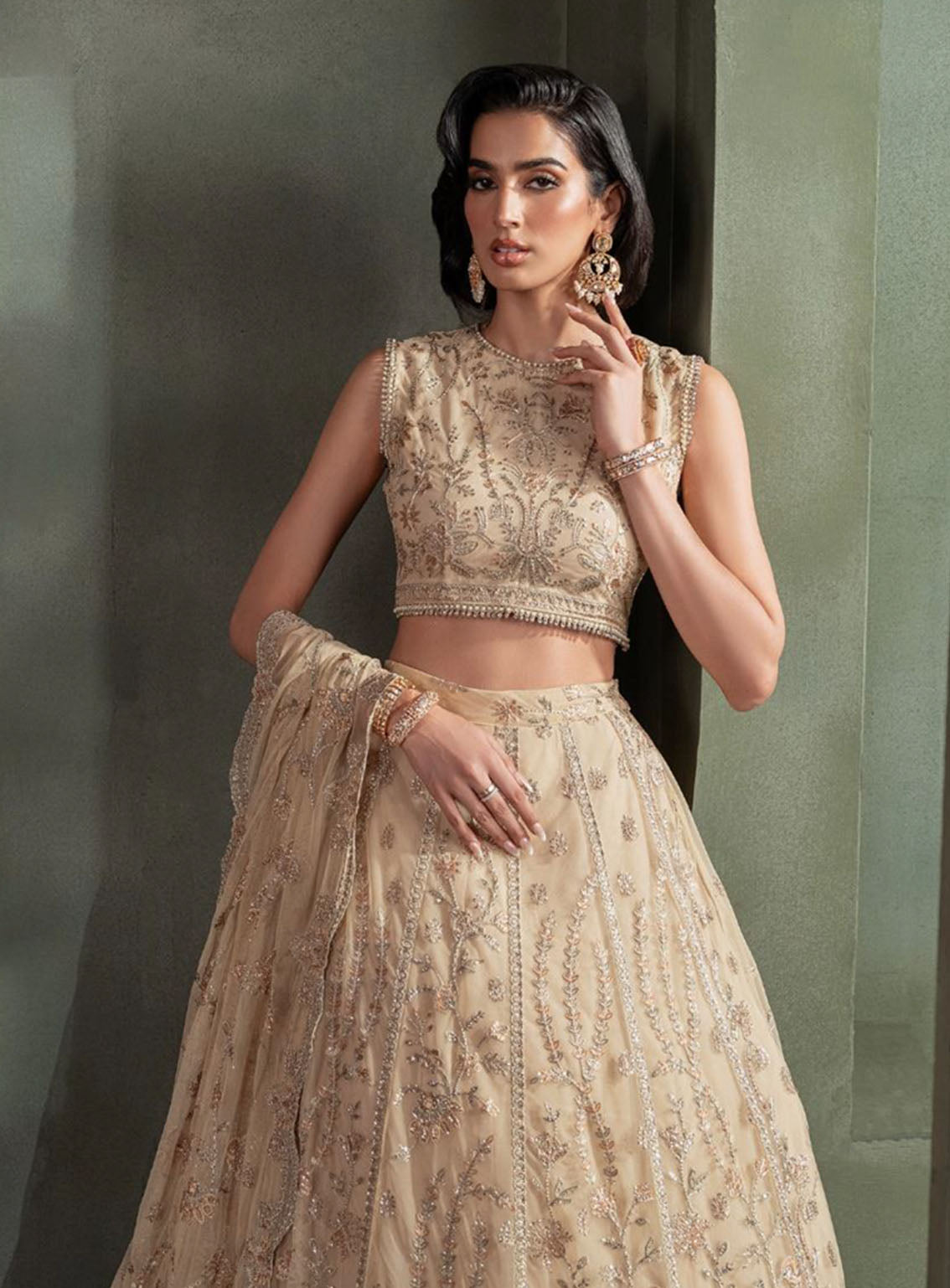 Heritage By Zarif Embroidered Net Suits Unstitched 3 Piece - ZF24HF ZHF-01 AVELINA Heritage By Zarif Embroidered Net Suits Unstitched 3 Piece - ZF24HF ZHF-01 AVELINA