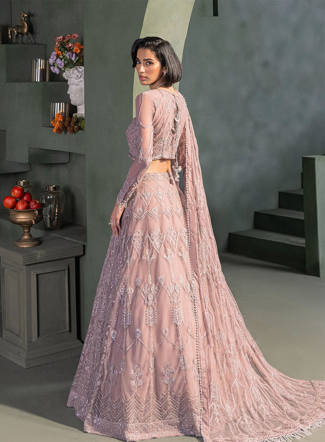 Heritage By Zarif Embroidered Net Suits Unstitched 3 Piece - ZF24HF ZHF-03 MERAKI Heritage By Zarif Embroidered Net Suits Unstitched 3 Piece - ZF24HF ZHF-03 MERAKI