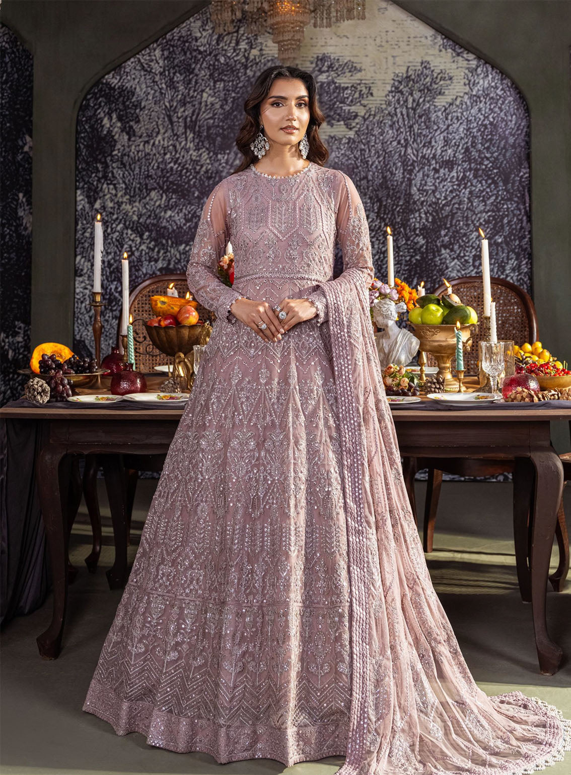 Heritage By Zarif Embroidered Net Suits Unstitched 3 Piece - ZF24HF ZHF-03 MERAKI Heritage By Zarif Embroidered Net Suits Unstitched 3 Piece - ZF24HF ZHF-03 MERAKI