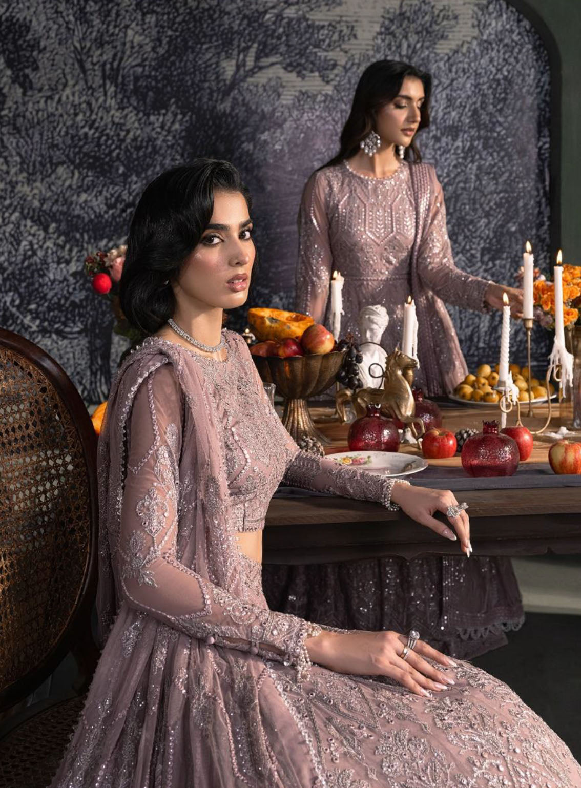 Heritage By Zarif Embroidered Net Suits Unstitched 3 Piece - ZF24HF ZHF-03 MERAKI Heritage By Zarif Embroidered Net Suits Unstitched 3 Piece - ZF24HF ZHF-03 MERAKI