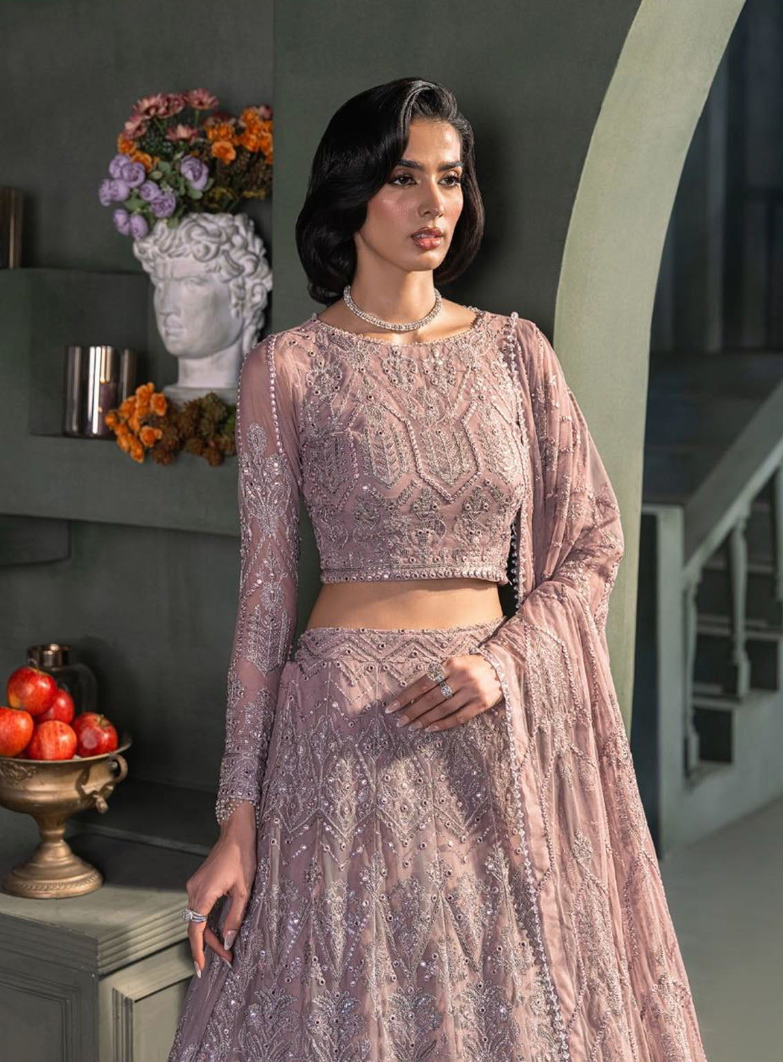 Heritage By Zarif Embroidered Net Suits Unstitched 3 Piece - ZF24HF ZHF-03 MERAKI Heritage By Zarif Embroidered Net Suits Unstitched 3 Piece - ZF24HF ZHF-03 MERAKI