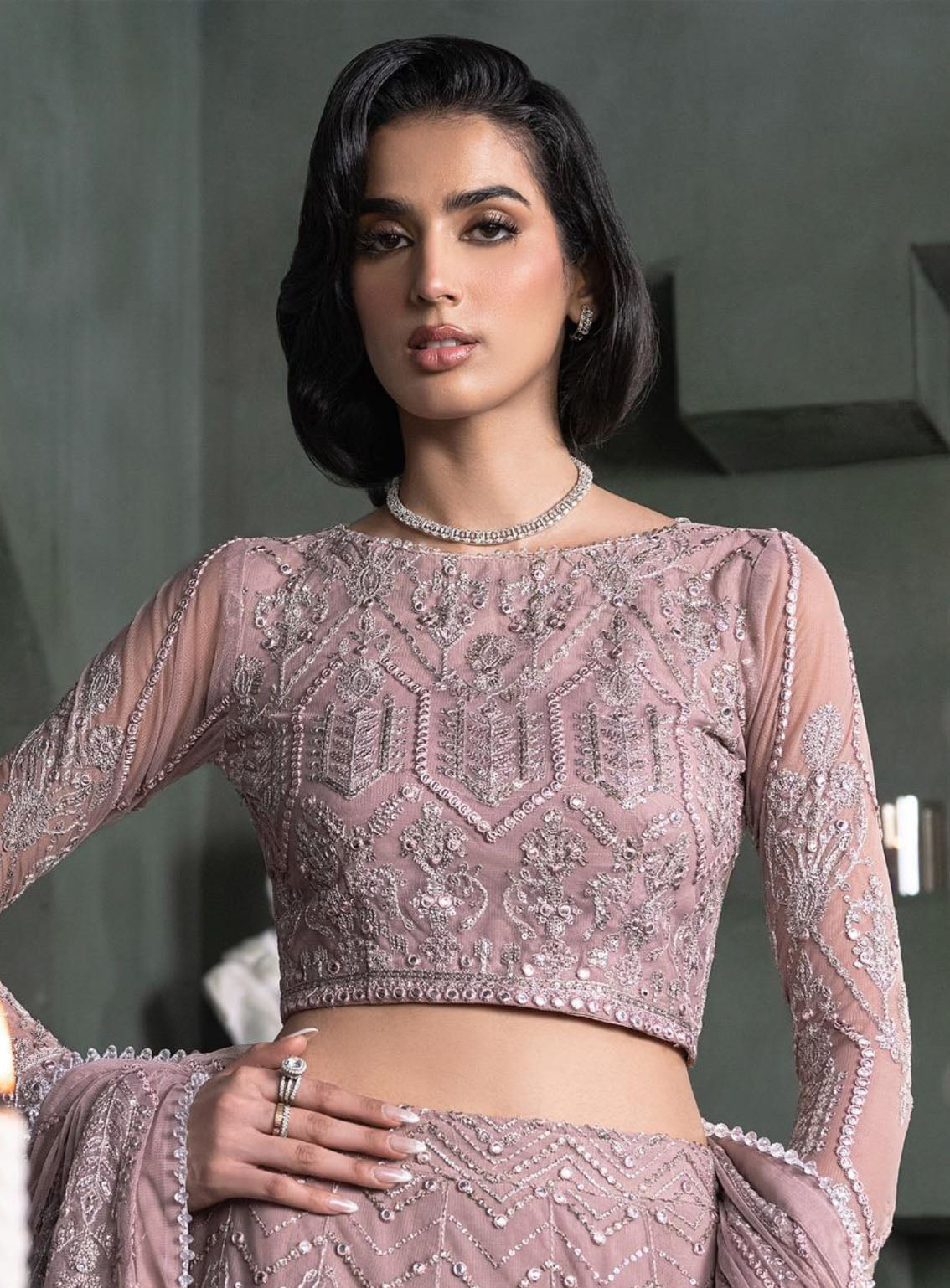 Heritage By Zarif Embroidered Net Suits Unstitched 3 Piece - ZF24HF ZHF-03 MERAKI Heritage By Zarif Embroidered Net Suits Unstitched 3 Piece - ZF24HF ZHF-03 MERAKI