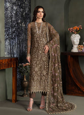 Heritage By Zarif Embroidered Net Suits Unstitched 3 Piece - ZF24HF ZHF-06 ZHALAY