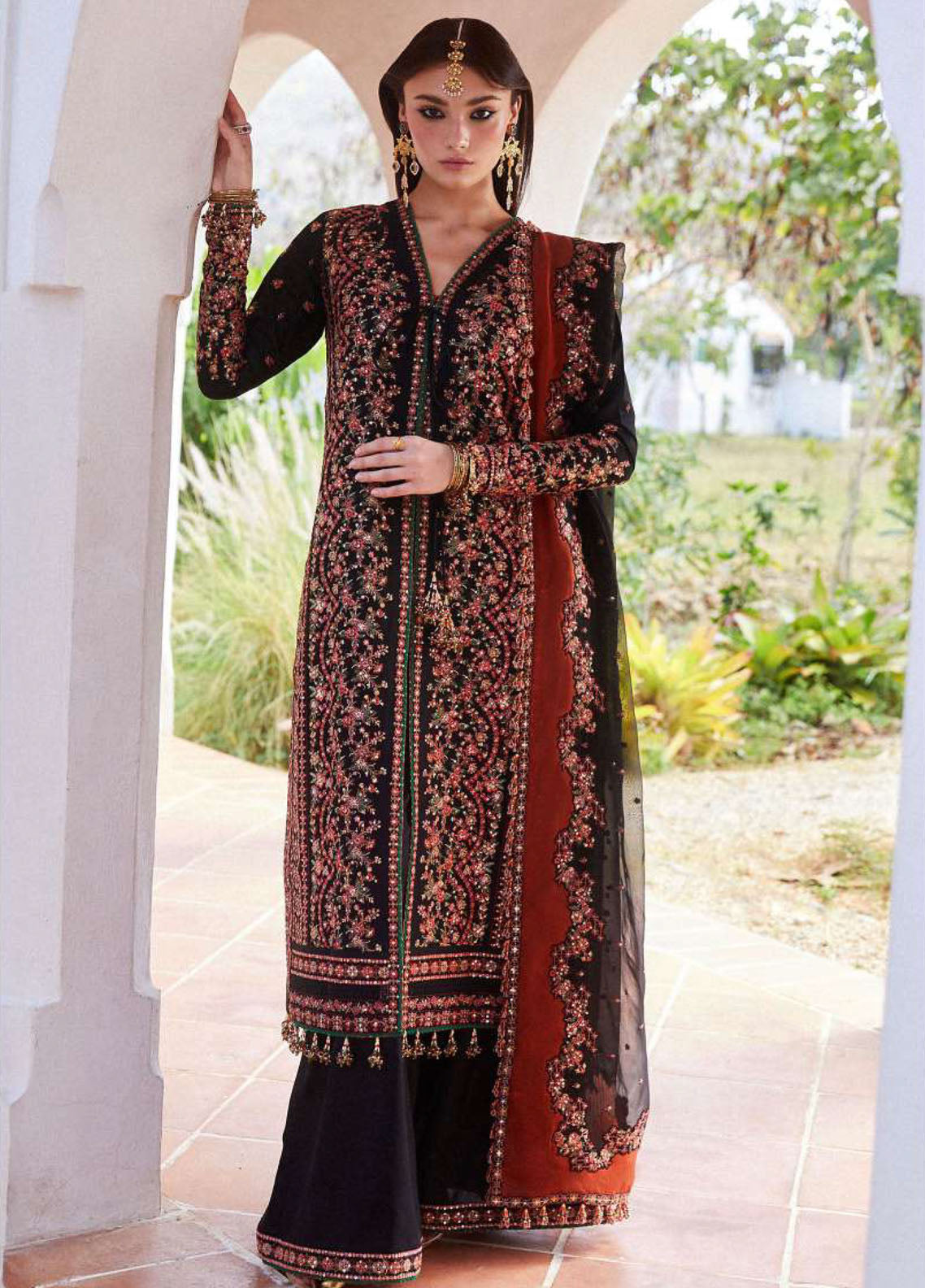 Hussain Rehar Embroidered Net Suits Unstitched 3 Piece HRR24LF Imami - Luxury Collection