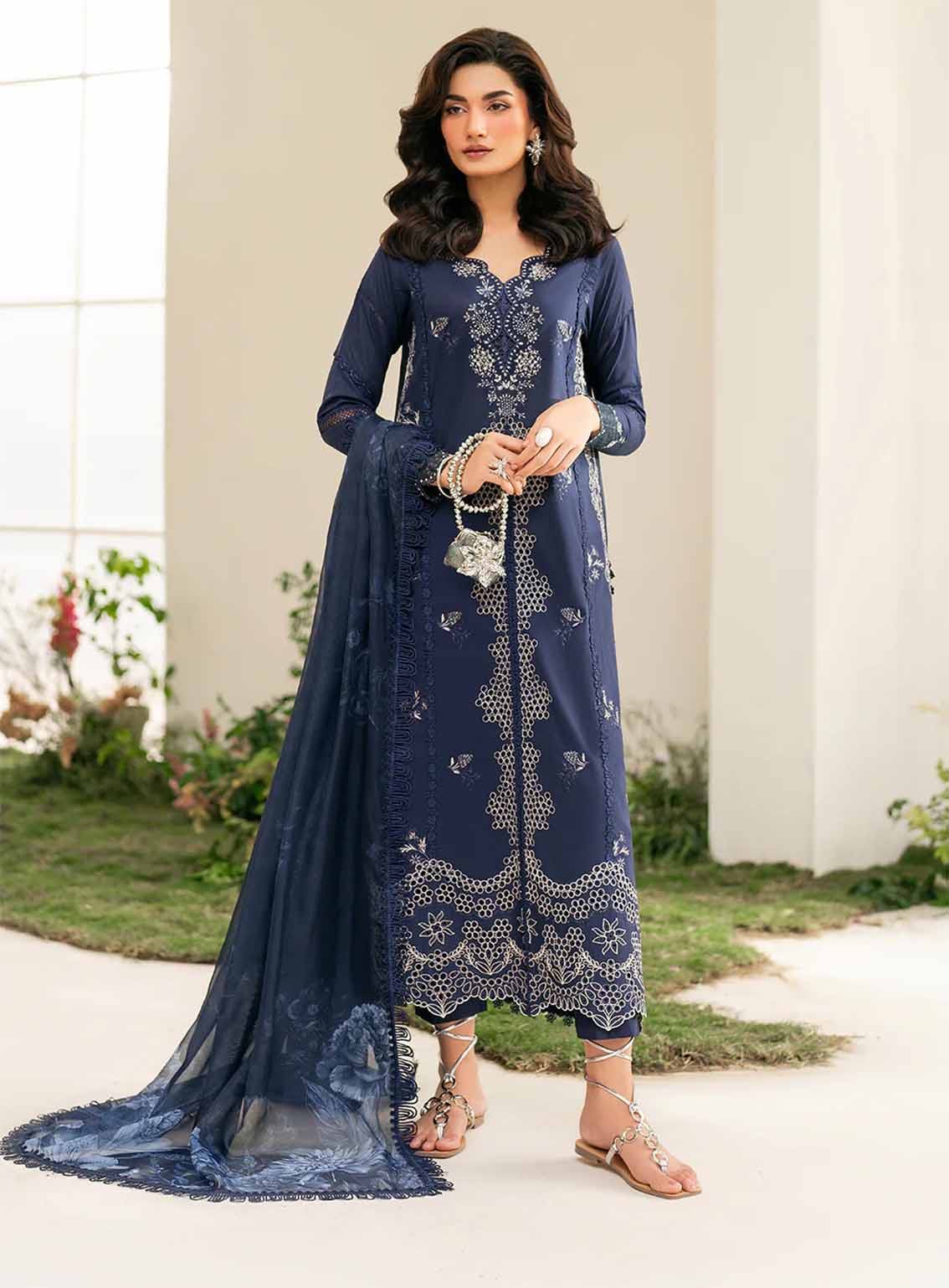 Iznik Embroidered Lawn Suits Unstitched 3 Piece - IZ25FE IFE-04 Iznik Embroidered Lawn Suits Unstitched 3 Piece - IZ25FE IFE-04