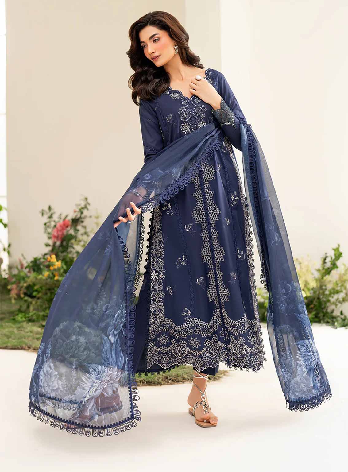 Iznik Embroidered Lawn Suits Unstitched 3 Piece - IZ25FE IFE-04 Iznik Embroidered Lawn Suits Unstitched 3 Piece - IZ25FE IFE-04