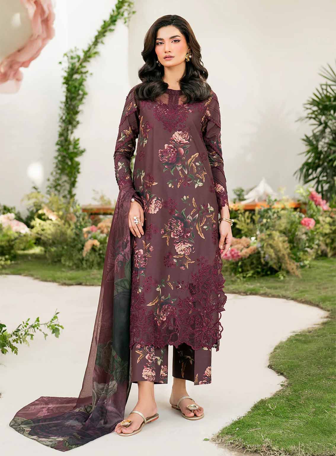 Iznik Embroidered Lawn Suits Unstitched 3 Piece - IZ25FE IFE-10 Iznik Embroidered Lawn Suits Unstitched 3 Piece - IZ25FE IFE-10