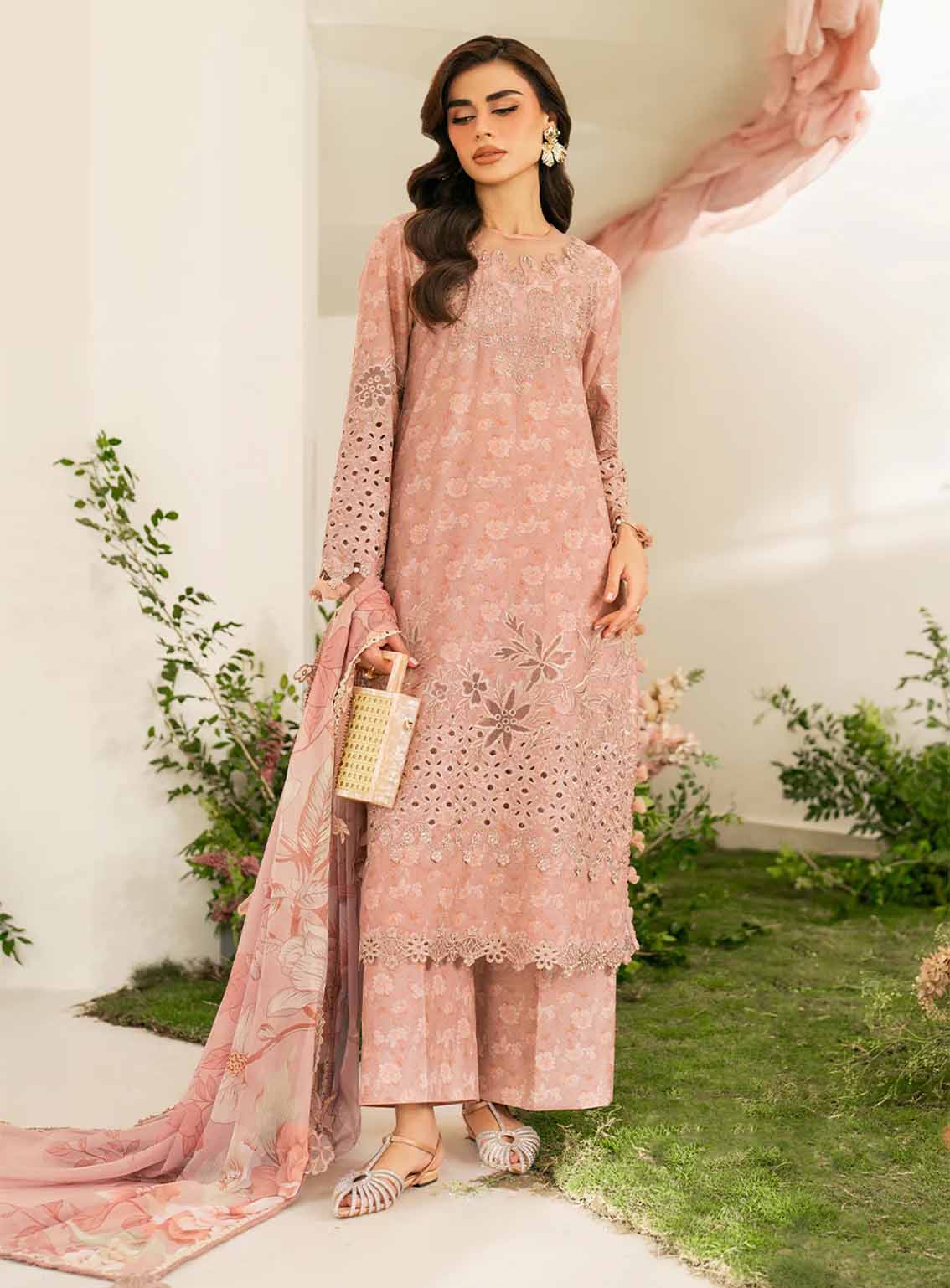 Iznik Embroidered Lawn Suits Unstitched 3 Piece - IZ25FE IFE-12 Iznik Embroidered Lawn Suits Unstitched 3 Piece - IZ25FE IFE-12