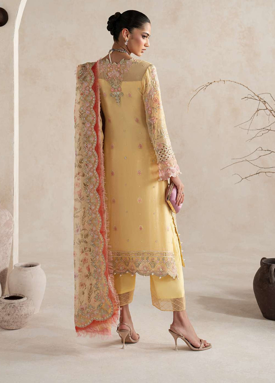 Inaaya By Gulaal Embroidered Chiffon 3 Piece Unstitched Suit GL26IECV2 D-51 ROSELLE Inaaya By Gulaal Embroidered Chiffon 3 Piece Unstitched Suit GL26IECV2 D-51 ROSELLE