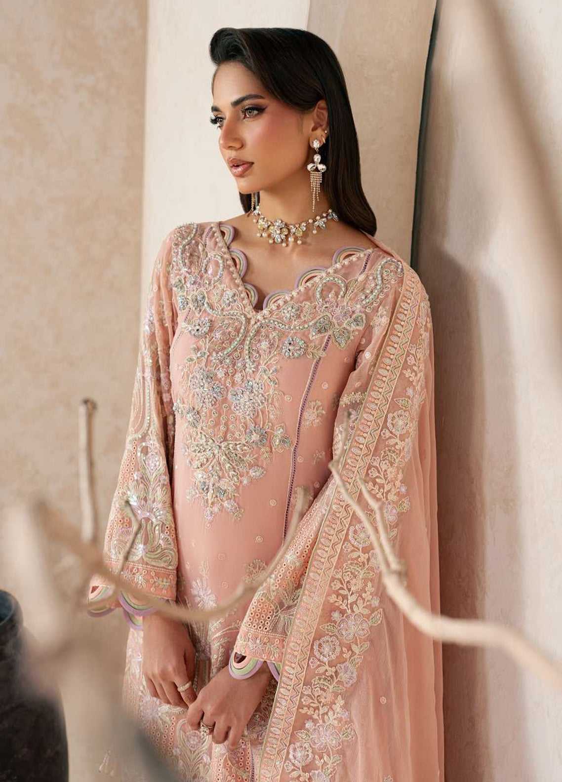 Inaaya By Gulaal Embroidered Chiffon 3 Piece Unstitched Suit GL26IECV2 D-53 JULIAN Inaaya By Gulaal Embroidered Chiffon 3 Piece Unstitched Suit GL26IECV2 D-53 JULIAN