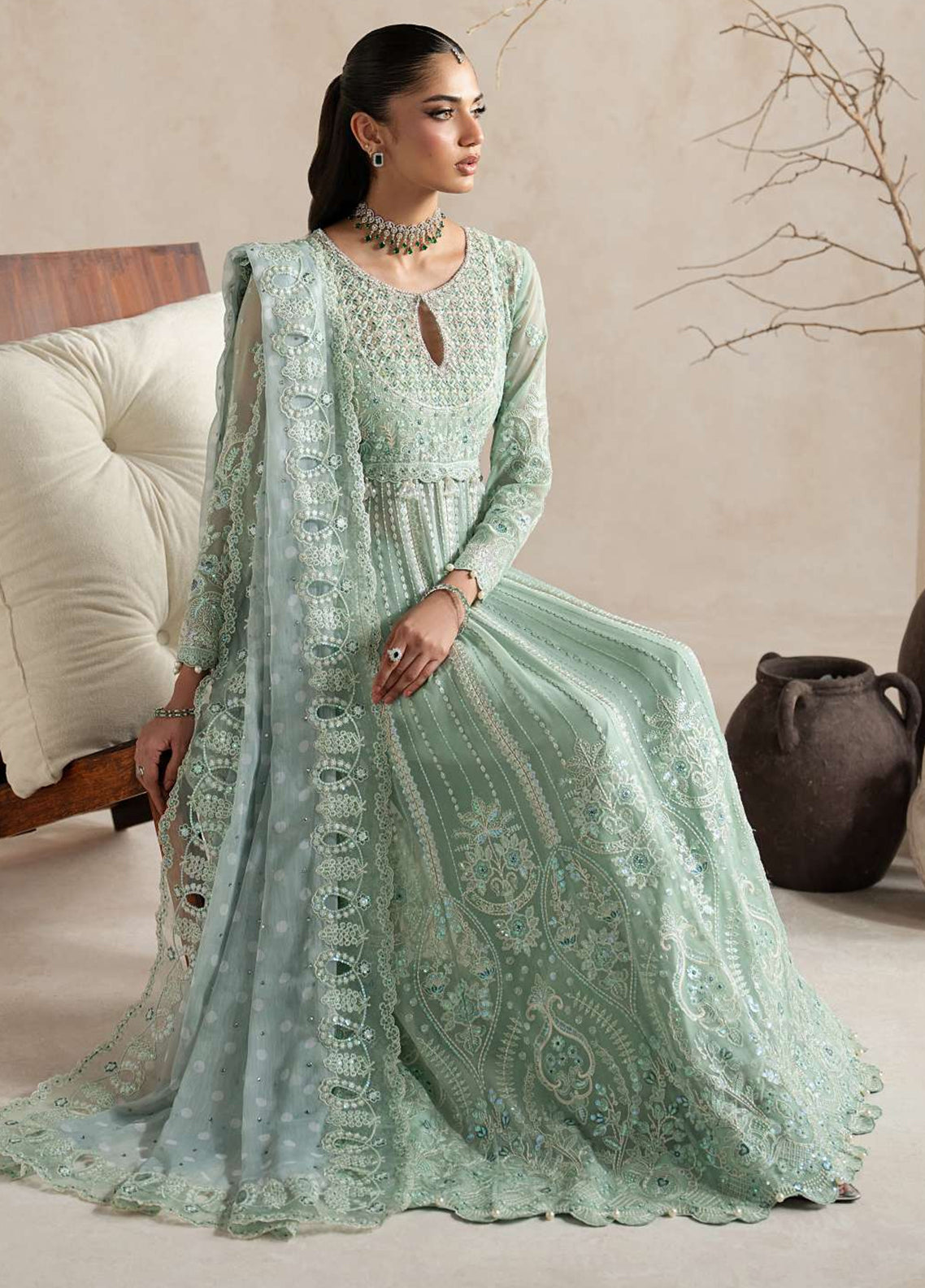 Inaaya By Gulaal Embroidered Chiffon 3 Piece Unstitched Suit GL26IECV2 D-56 EVAA Inaaya By Gulaal Embroidered Chiffon 3 Piece Unstitched Suit GL26IECV2 D-56 EVAA