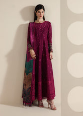Iris By Jazmin Luxury Embroidered Lawn 3 Piece Unstitched Suit JZ25I D-IL-02