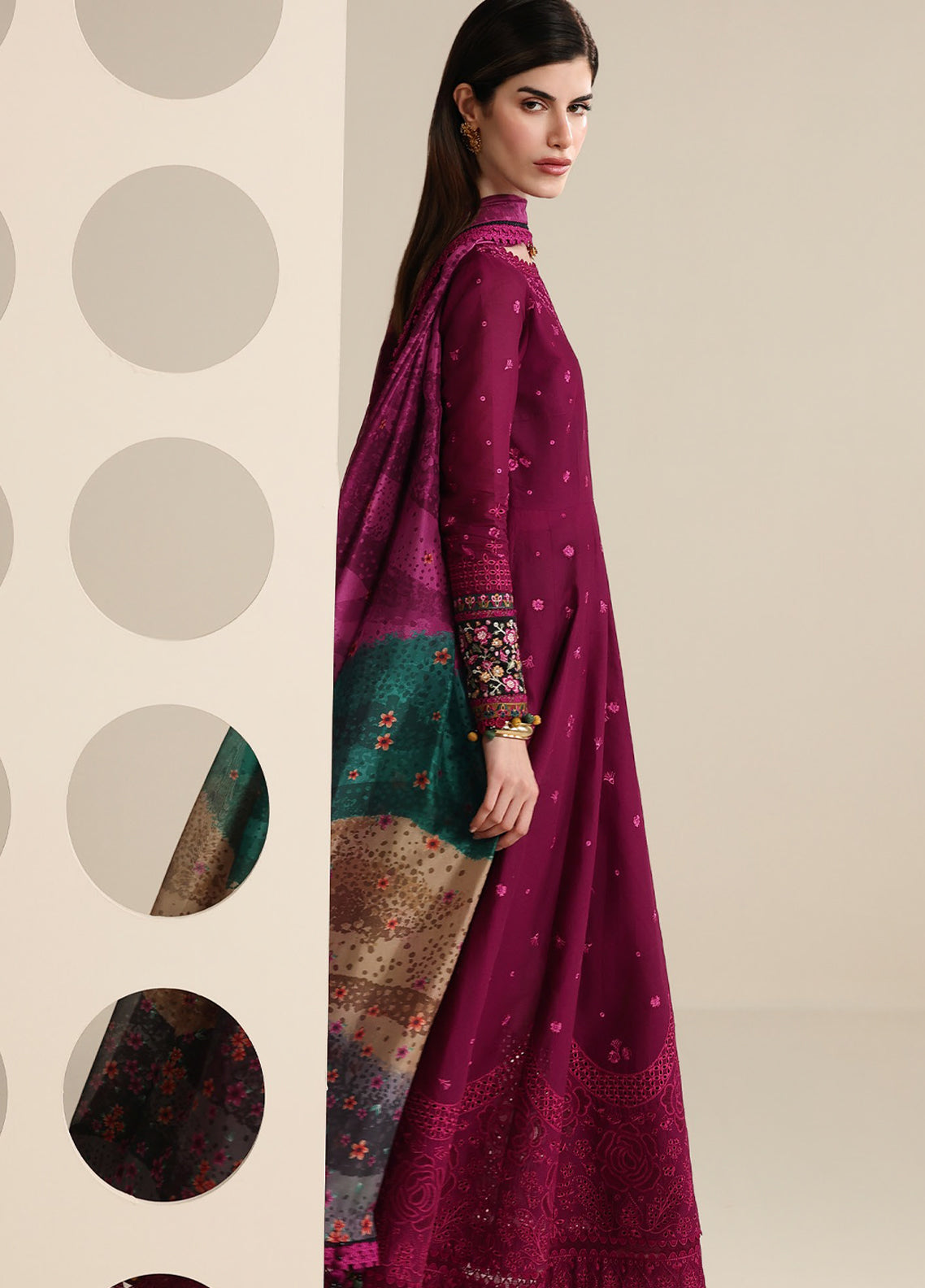 Iris By Jazmin Luxury Embroidered Lawn 3 Piece Unstitched Suit JZ25I D-IL-02 Iris By Jazmin Luxury Embroidered Lawn 3 Piece Unstitched Suit JZ25I D-IL-02