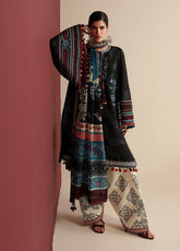 Iris By Jazmin Luxury Embroidered Lawn 3 Piece Unstitched Suit JZ25I D-IL-05