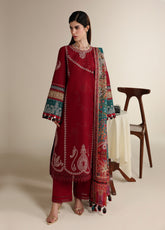 Iris By Jazmin Luxury Embroidered Lawn 3 Piece Unstitched Suit JZ25I D-IL-08
