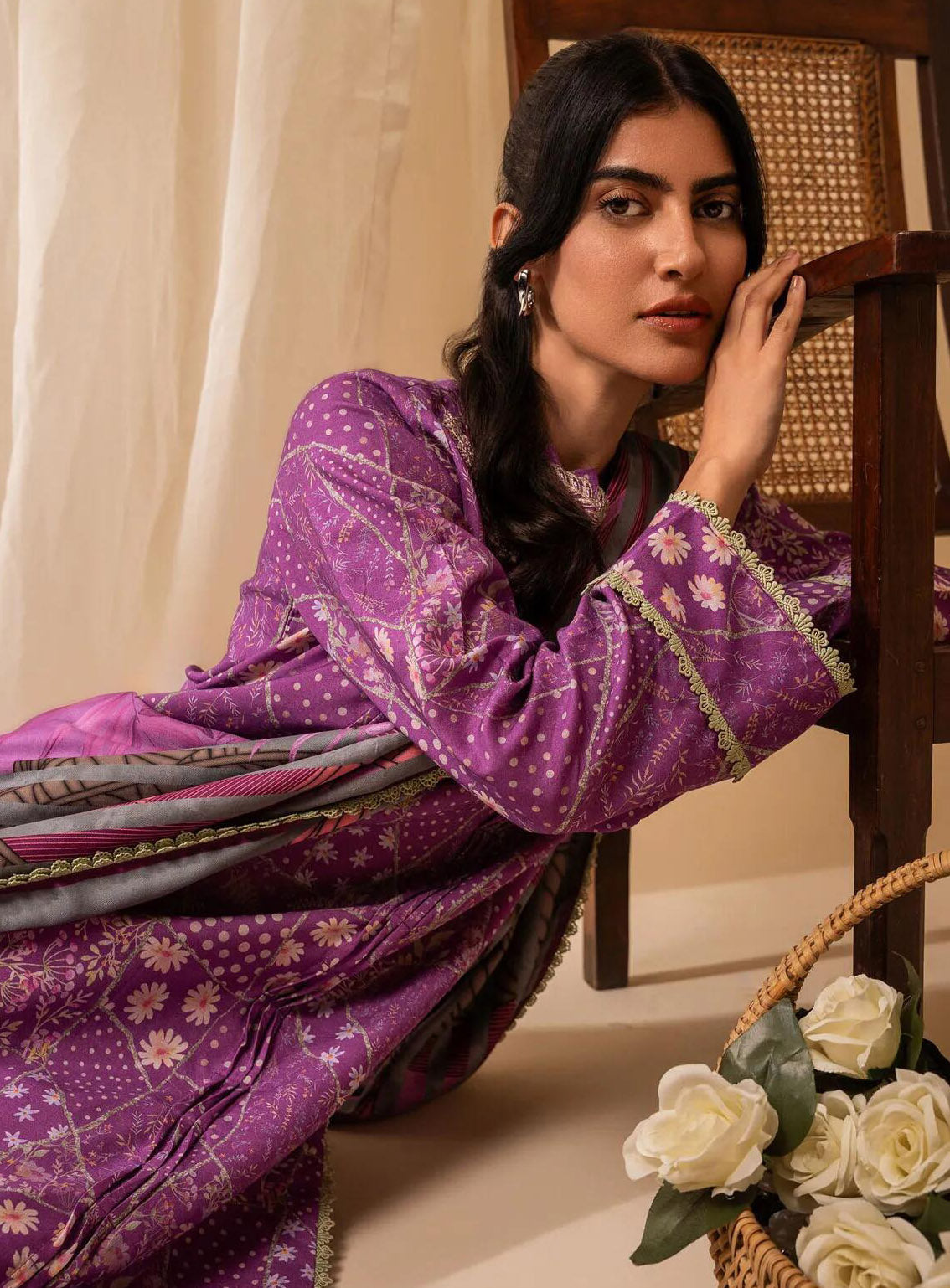 Izabel by Aabyaan Embroidered Linen Suit Unstitched 3 Piece - ABY24IZ AZ-02 SABRINA Izabel by Aabyaan Embroidered Linen Suit Unstitched 3 Piece - ABY24IZ AZ-02 SABRINA