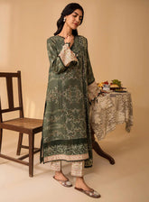 Izabel by Aabyaan Embroidered Linen Suit Unstitched 3 Piece - ABY24IZ AZ-03 AMARA