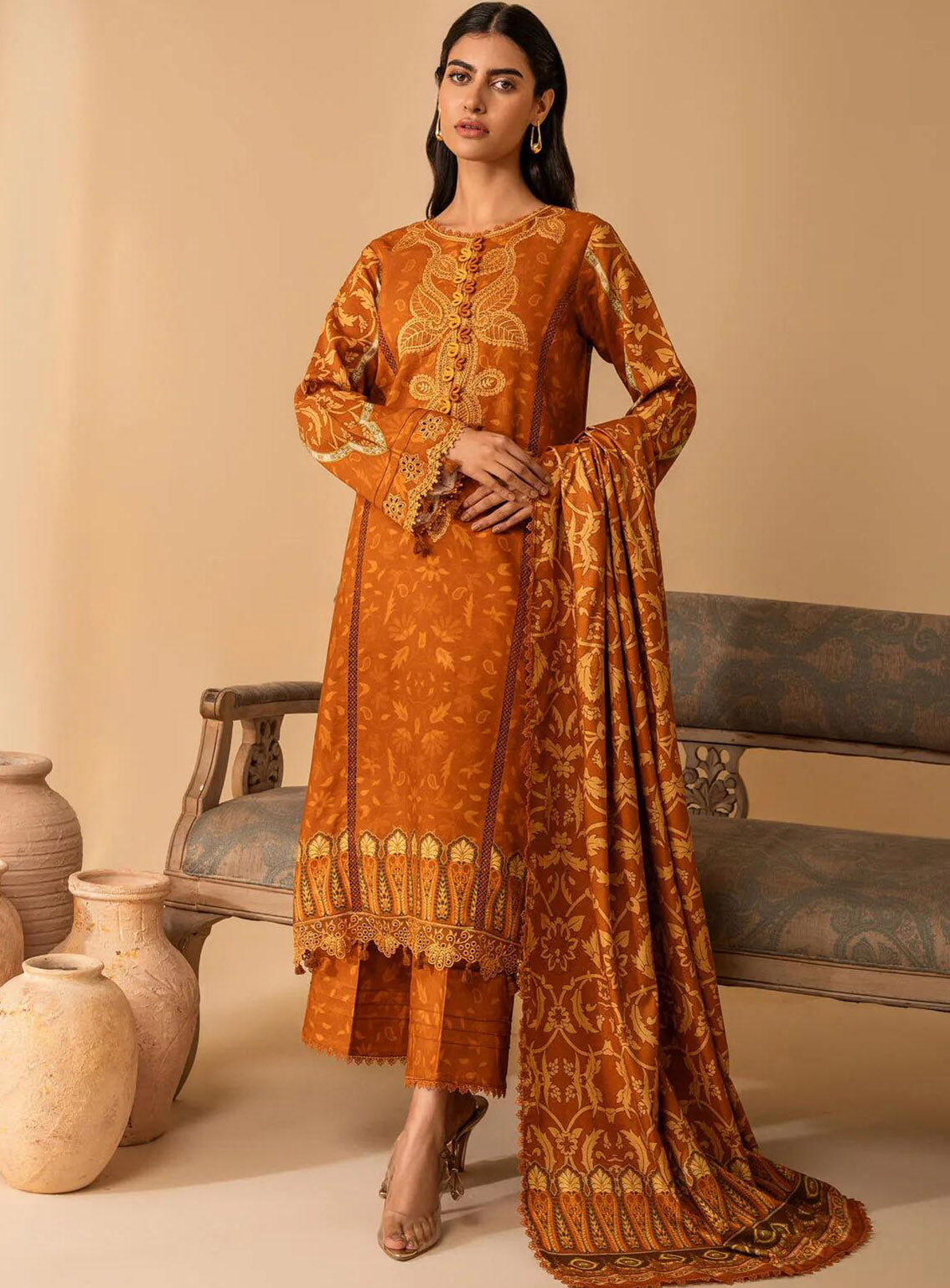 Izabel by Aabyaan Embroidered Linen Suit Unstitched 3 Piece - ABY24IZ AZ-04 LEILANI Izabel by Aabyaan Embroidered Linen Suit Unstitched 3 Piece - ABY24IZ AZ-04 LEILANI