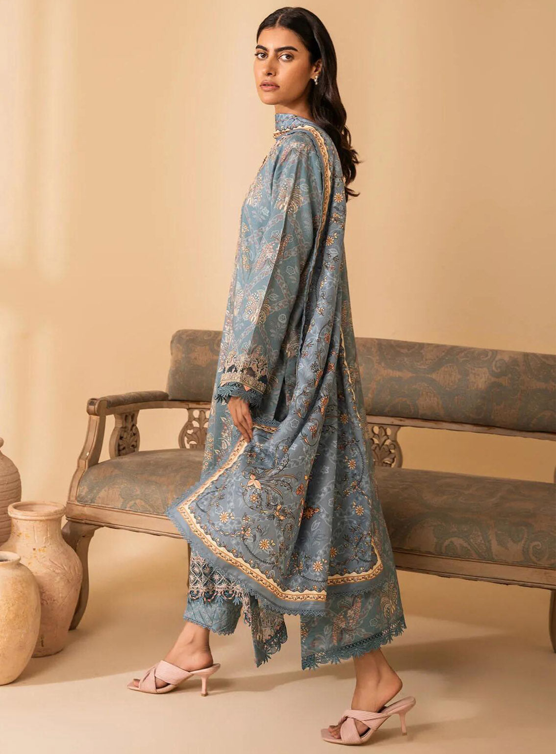 Izabel by Aabyaan Embroidered Linen Suit Unstitched 3 Piece - ABY24IZ AZ-05 SERENA Izabel by Aabyaan Embroidered Linen Suit Unstitched 3 Piece - ABY24IZ AZ-05 SERENA