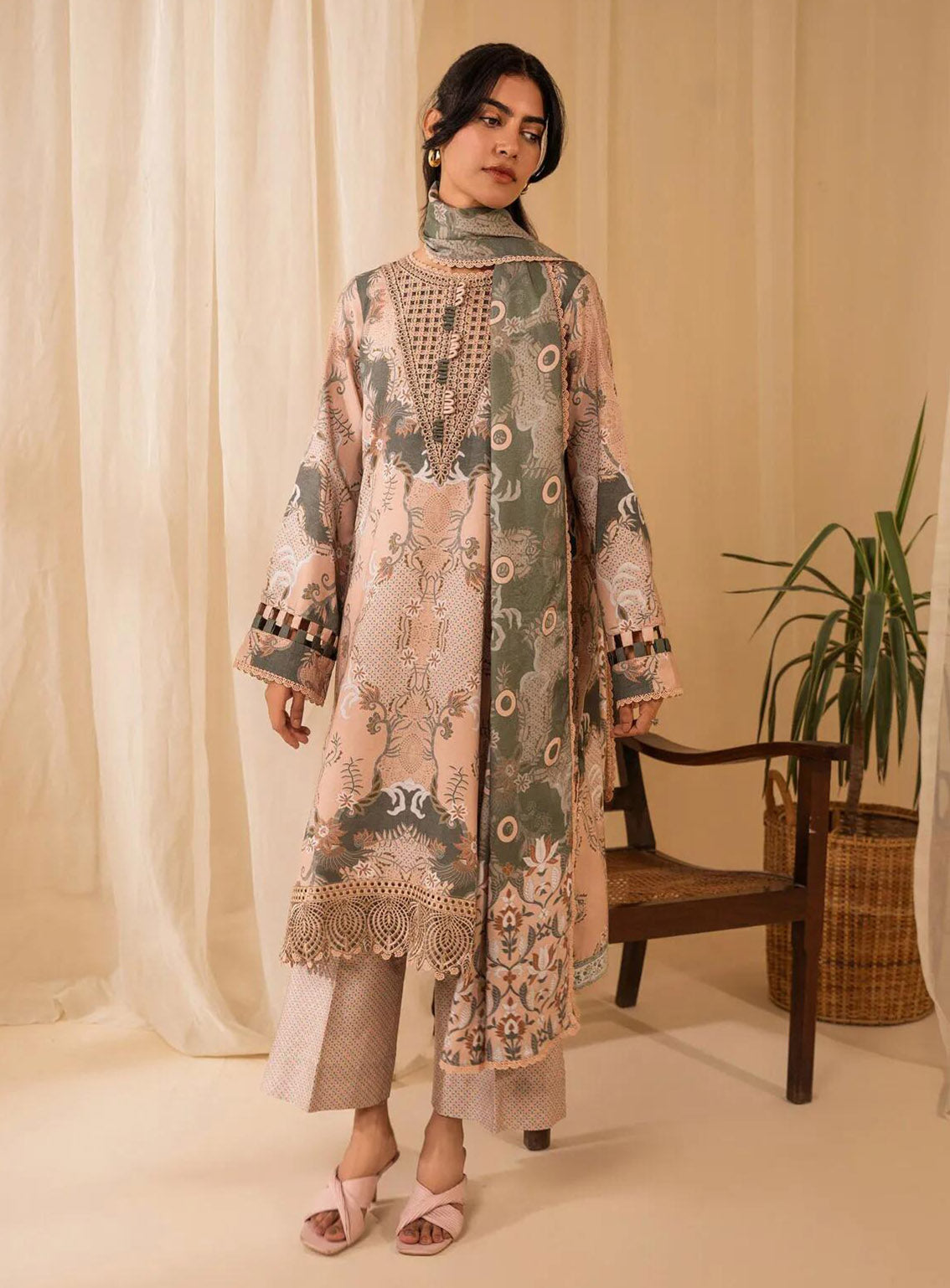 Izabel by Aabyaan Embroidered Linen Suit Unstitched 3 Piece - ABY24IZ AZ-06 ZARA Izabel by Aabyaan Embroidered Linen Suit Unstitched 3 Piece - ABY24IZ AZ-06 ZARA
