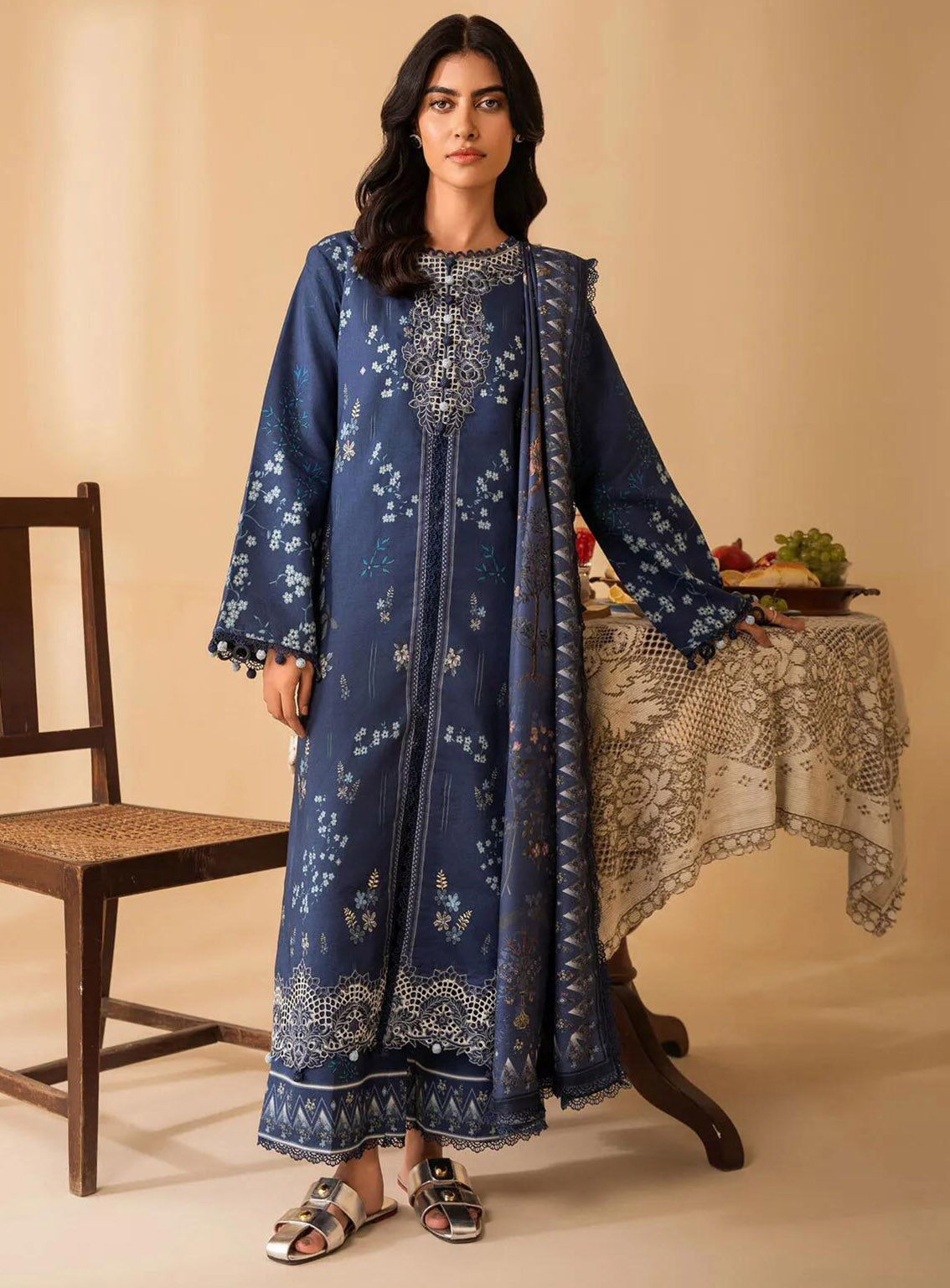 Izabel by Aabyaan Embroidered Linen Suit Unstitched 3 Piece - ABY24IZ AZ-08 LYRA Izabel by Aabyaan Embroidered Linen Suit Unstitched 3 Piece - ABY24IZ AZ-08 LYRA
